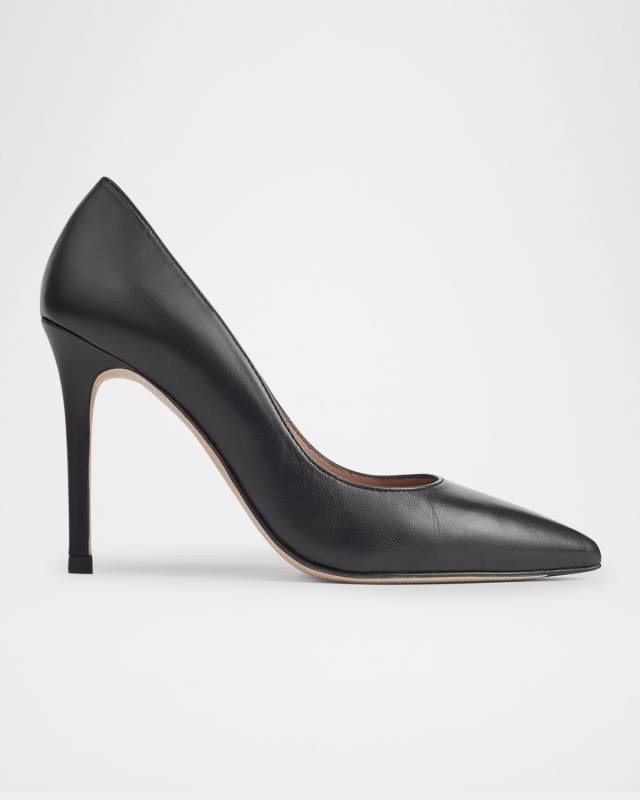Fern Leather Stiletto Pumps